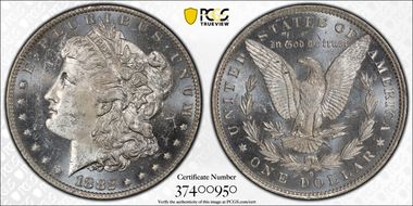 1882-O $1 MS62PL