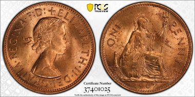 1967 1D S-4157 MS65RD