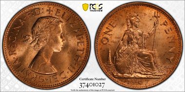 1967 1D S-4157 MS64RD