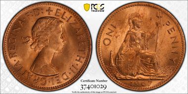 1967 1D S-4157 MS65RD