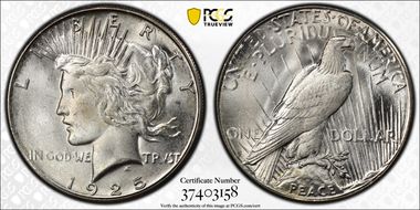 1925-S $1 MS64