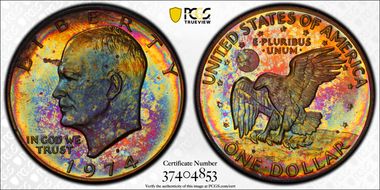 1974-S $1 Silver PR64