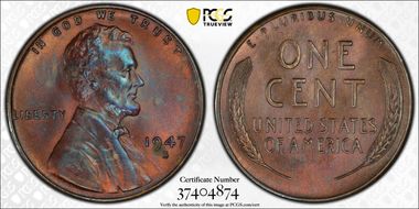 1947-S 1C MS64BN