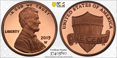 2019-W 1C Shield PR69DCAM