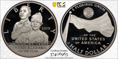 2019-S 50C American Legion 100th Ann PR69DCAM