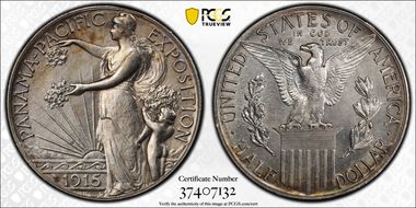 1915-S 50C Panama-Pacific N1