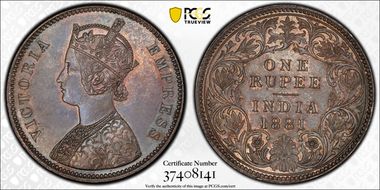 1881-C Rupee SW-6.56 MS64