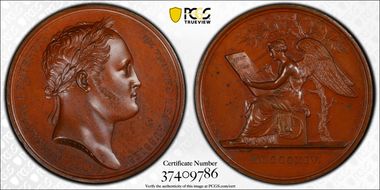 1814 Medal Bramsen-1464 Bronzed AE Tsar Visit to Paris SP64