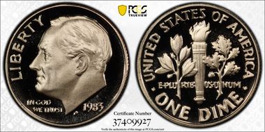 1983 10C No S PR70DCAM