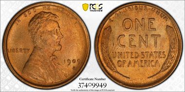 1909-S 1C Lincoln MS64RD