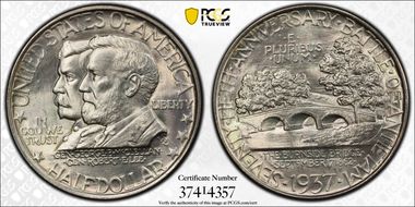 1937 50C Antietam MS65