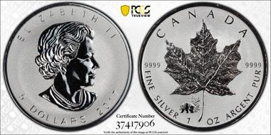 2017 $5 ML Panda Privy SP69