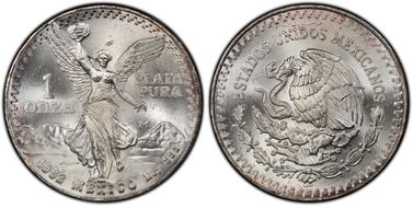 1982-Mo Onza Libertad Ag MS66