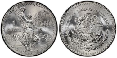 1983-Mo Onza Libertad Ag MS66
