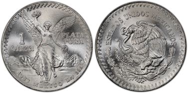 1983-Mo Onza Libertad Ag MS66