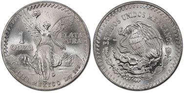 1983-Mo Onza Libertad Ag MS67