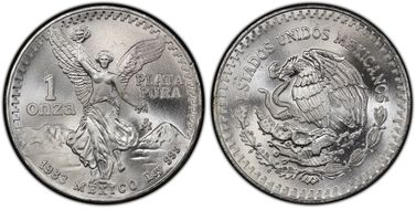 1983-Mo Onza Libertad Ag MS67