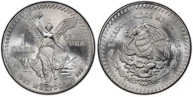 1983-Mo Onza Libertad Ag MS66