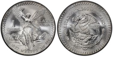 1987-Mo Onza Libertad Ag - DDO MS67