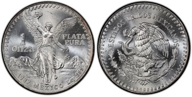 1987-Mo Onza Libertad Ag - DDO MS66