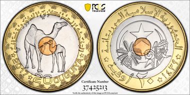 AH1439-2017 20 Oug Camels MS67