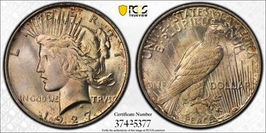1927-D $1 MS64+