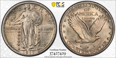 1917 25C Type 2 MS62FH