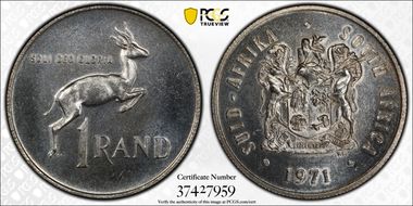 1971 Rand Silver MS65