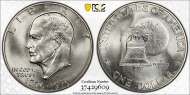 1976-S $1 Silver MS67