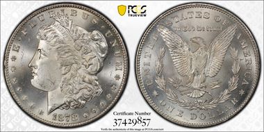 1878-S $1 MS66