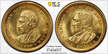 1904 G$1 Lewis and Clark MS63