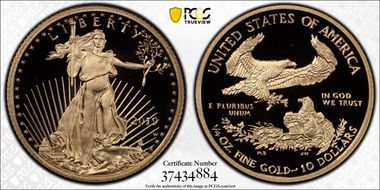 2019-W $10 Gold Eagle First Strike PR69DCAM