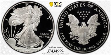 1994-P $1 Silver Eagle PR69DCAM