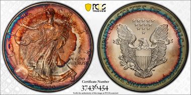 2000 $1 Silver Eagle MS66