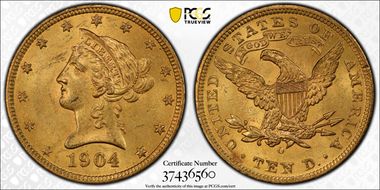 1904-O $10 MS62