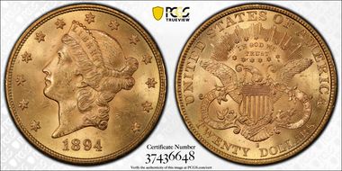 1894-S $20 MS63