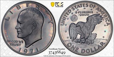 1971-S $1 Silver PR67
