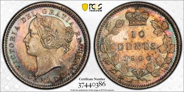 1900 10C Wide Date Wide 1 MS65