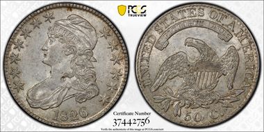 1826 50C O-118a AU55