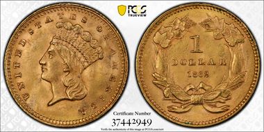 1862 G$1 MS63