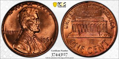 1964-D 1C MS66RD