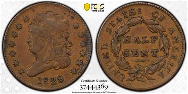 1828 1/2C 13 Stars XF40BN