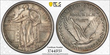 1917 25C Type 1 MS63FH