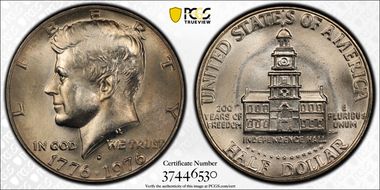 1976-D 50C Clad MS66