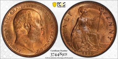 1910 1/2D S-3991 MS65RD