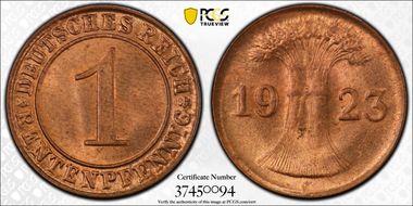 1923-J Rtpfg J-306 MS65RD