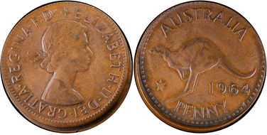 1964 (m) 1D AU58BN