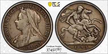1893 Crown S-3937 LVI Edge VF25