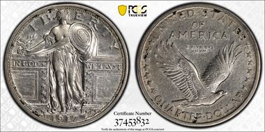 1917-D 25C Type 1 N1