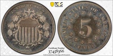 1866 5C J-507 PR65CAM